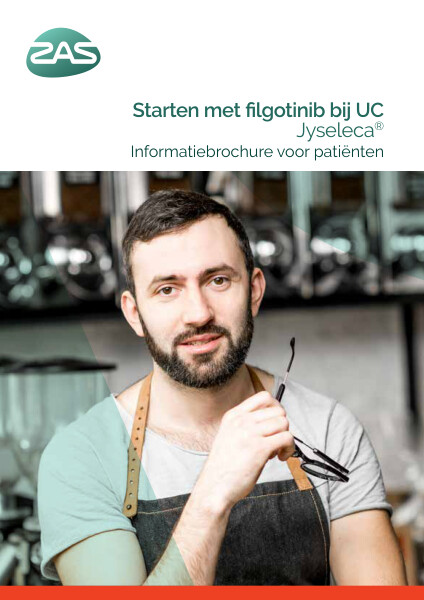 Cover page of the brochure Starten met filgotinib bij UC