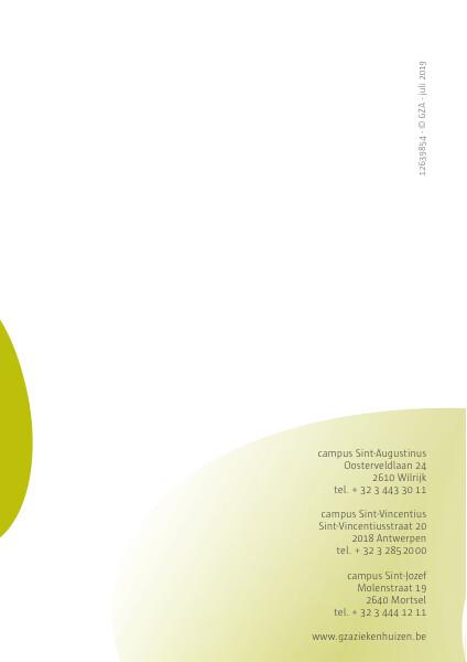 Cover page of the brochure FDG PET-CT scan