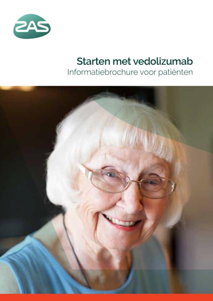 Cover page of the brochure Starten met vedolizumab