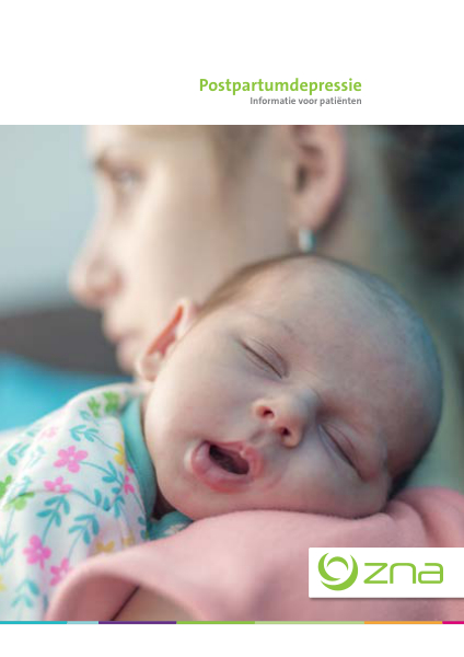 Cover page of the brochure Postpartum depressie