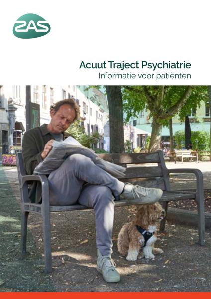 Cover page of the brochure Acuut Traject Psychiatrie