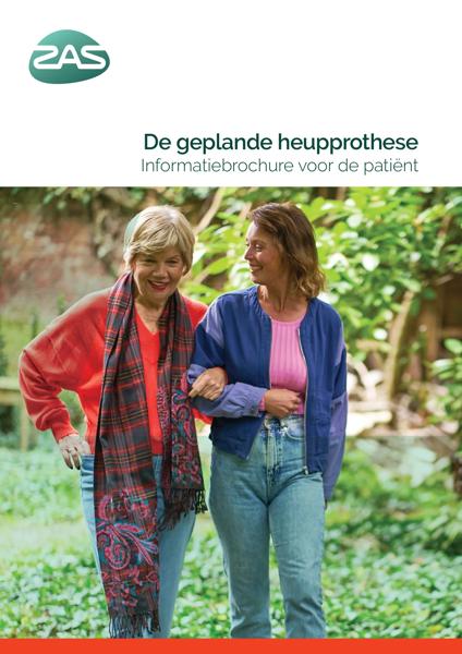 Cover page of the brochure De geplande heupprothese