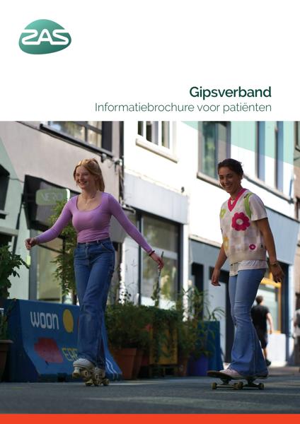 Cover page of the brochure Gipsverband