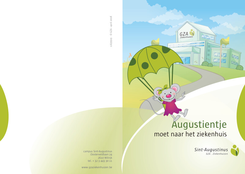 Cover page of the brochure Augustientje moet naar het ziekenhuis