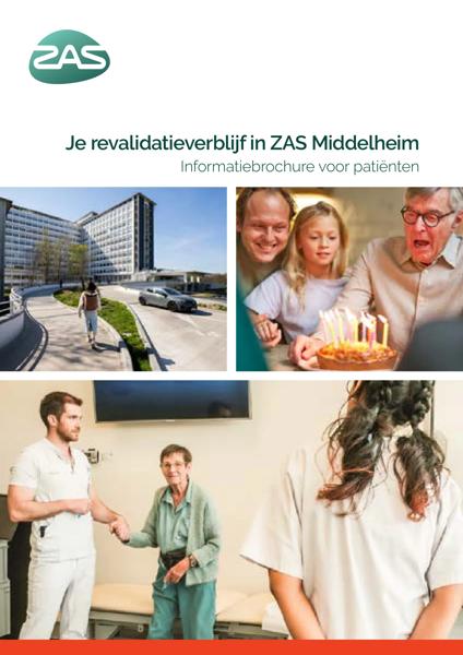 Cover page of the brochure Je revalidatieverblijf in ZAS Middelheim
