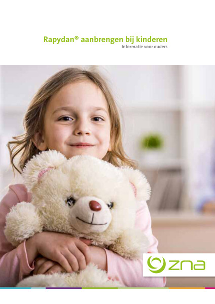 Cover page of the brochure Rapydan aanbrengen bij kinderen