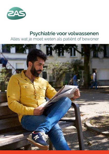 Cover page of the brochure Psychiatrie voor volwassenen