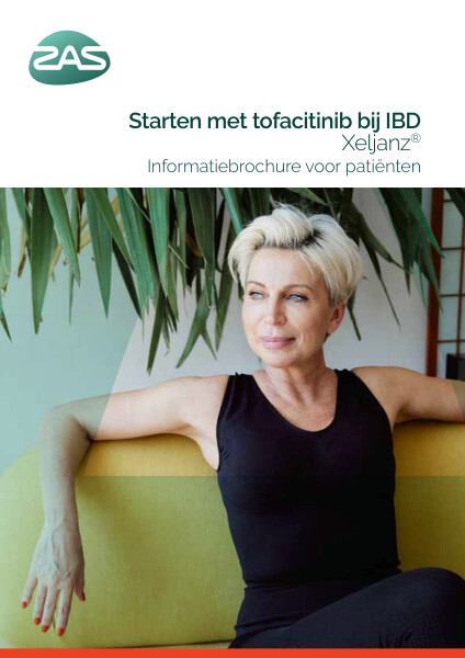 Cover page of the brochure Starten met tofacitinib bij IBD