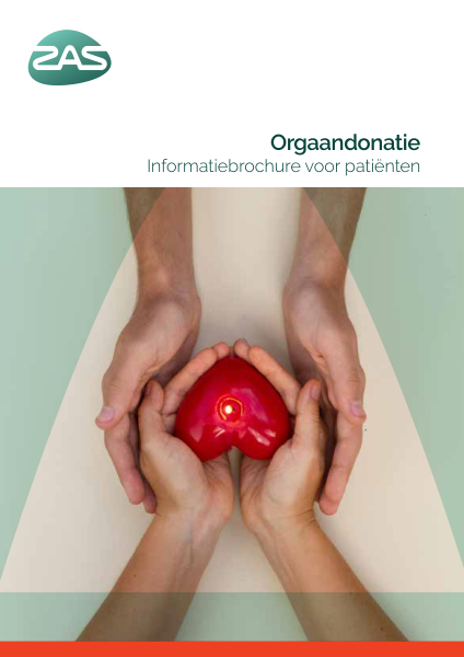 Cover page of the brochure Orgaandonatie